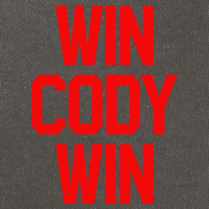 Win Cody Win Cotton Canvas Backpack