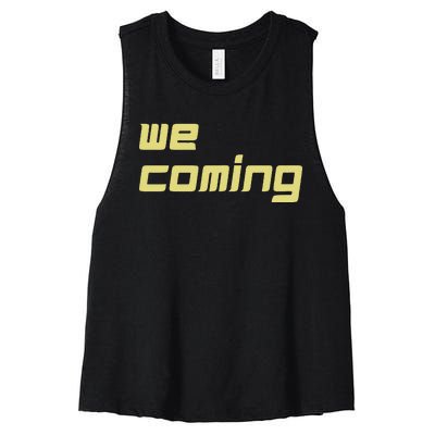 We Coming Women's Racerback Cropped Tank