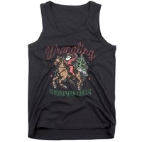 Western Christmas Wrangling Christmas Cheer Cowboy Santa Tank Top