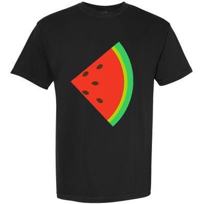 Watermelon Costume Watermelon Slice Couple Matching Garment-Dyed Heavyweight T-Shirt