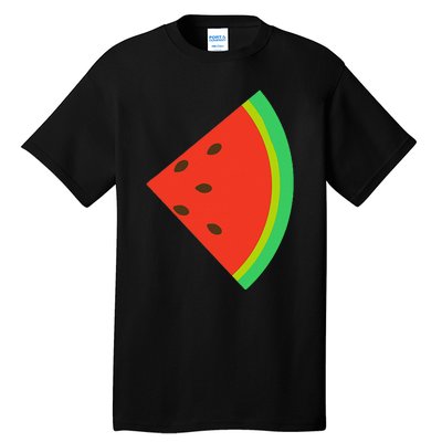 Watermelon Costume Watermelon Slice Couple Matching Tall T-Shirt