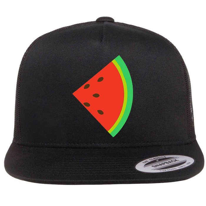 Watermelon Costume Watermelon Slice Couple Matching Flat Bill Trucker Hat