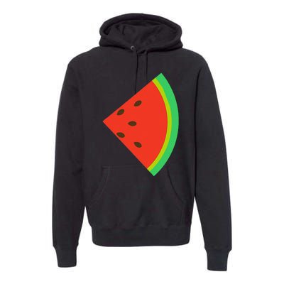 Watermelon Costume Watermelon Slice Couple Matching Premium Hoodie