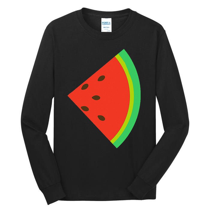 Watermelon Costume Watermelon Slice Couple Matching Tall Long Sleeve T-Shirt