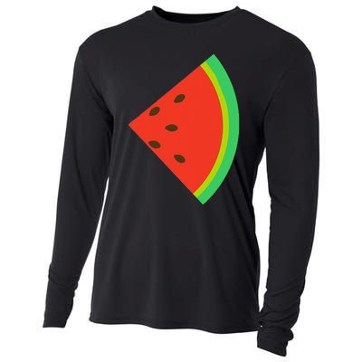 Watermelon Costume Watermelon Slice Couple Matching Cooling Performance Long Sleeve Crew