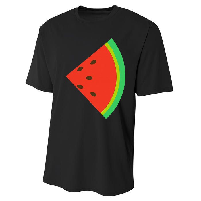 Watermelon Costume Watermelon Slice Couple Matching Performance Sprint T-Shirt