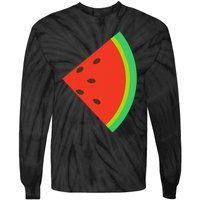 Watermelon Costume Watermelon Slice Couple Matching Tie-Dye Long Sleeve Shirt