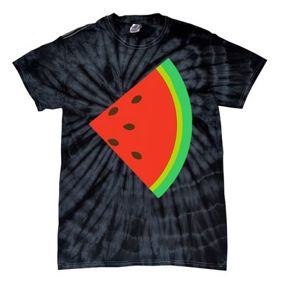 Watermelon Costume Watermelon Slice Couple Matching Tie-Dye T-Shirt