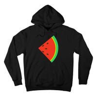 Watermelon Costume Watermelon Slice Couple Matching Tall Hoodie