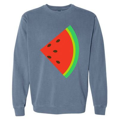 Watermelon Costume Watermelon Slice Couple Matching Garment-Dyed Sweatshirt