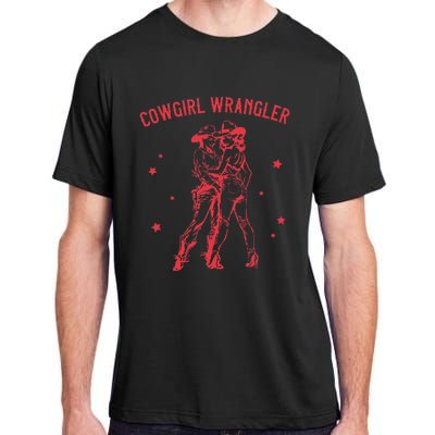 Western Cowgirl Wrangler Lesbian Queer Adult ChromaSoft Performance T-Shirt