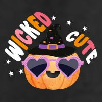 Wicked Cute Witch Halloween Pumpkin 7 Panel Mesh Trucker Snapback Hat
