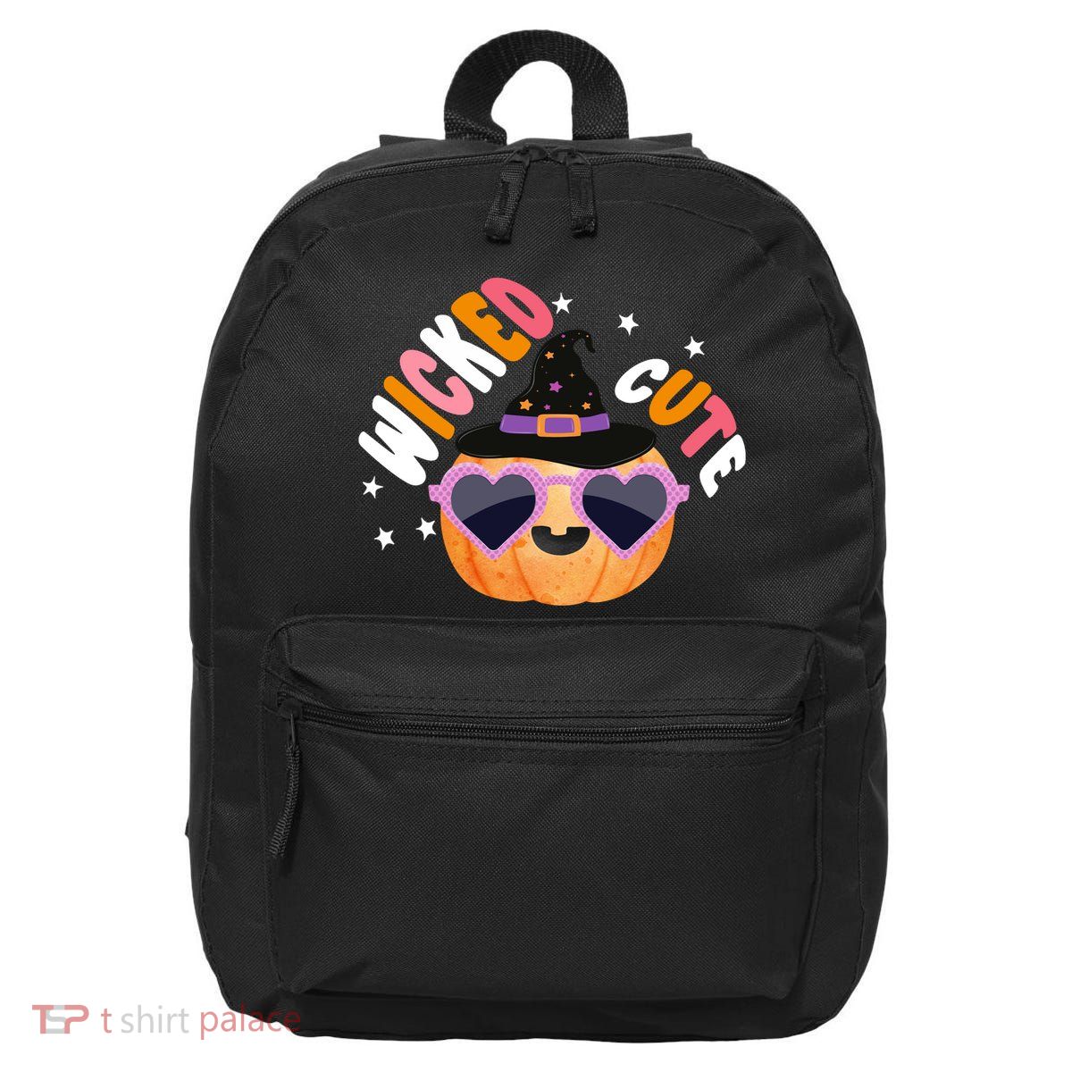 Wicked Cute Witch Halloween Pumpkin 16 in Basic Backpack