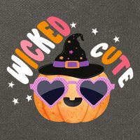 Wicked Cute Witch Halloween Pumpkin Cotton Canvas Backpack