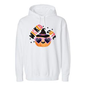 Wicked Cute Witch Halloween Pumpkin Garment-Dyed Fleece Hoodie