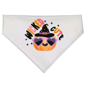 Wicked Cute Witch Halloween Pumpkin USA-Made Doggie Bandana