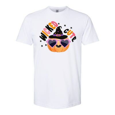 Wicked Cute Witch Halloween Pumpkin Softstyle® CVC T-Shirt