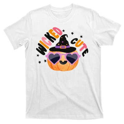 Wicked Cute Witch Halloween Pumpkin T-Shirt