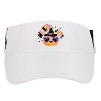 Wicked Cute Witch Halloween Pumpkin Adult Drive Performance Visor