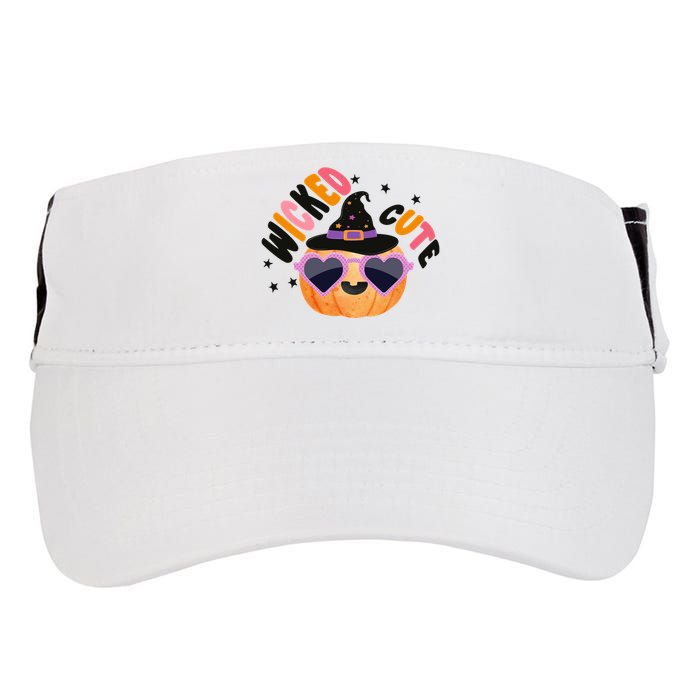 Wicked Cute Witch Halloween Pumpkin Adult Drive Performance Visor
