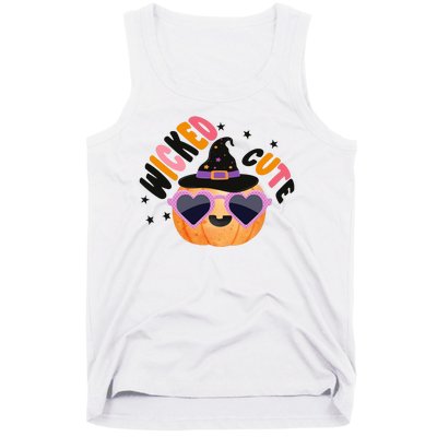 Wicked Cute Witch Halloween Pumpkin Tank Top