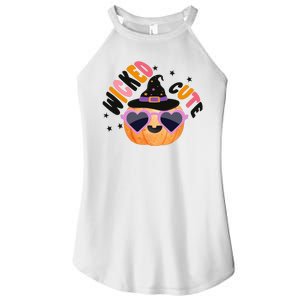 Wicked Cute Witch Halloween Pumpkin Women’s Perfect Tri Rocker Tank