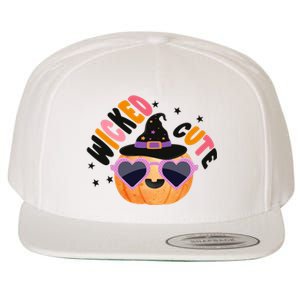 Wicked Cute Witch Halloween Pumpkin Wool Snapback Cap