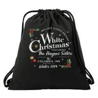 White Christmas Wallace And Davis Haynes Sister Drawstring Bag