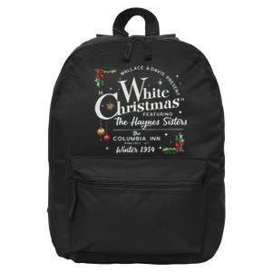 White Christmas Wallace And Davis Haynes Sister 16 in Basic Backpack