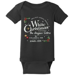 White Christmas Wallace And Davis Haynes Sister Baby Bodysuit