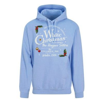 White Christmas Wallace And Davis Haynes Sister Unisex Surf Hoodie