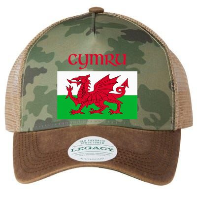 Wales Cymru Welsh Flag Legacy Tie Dye Trucker Hat