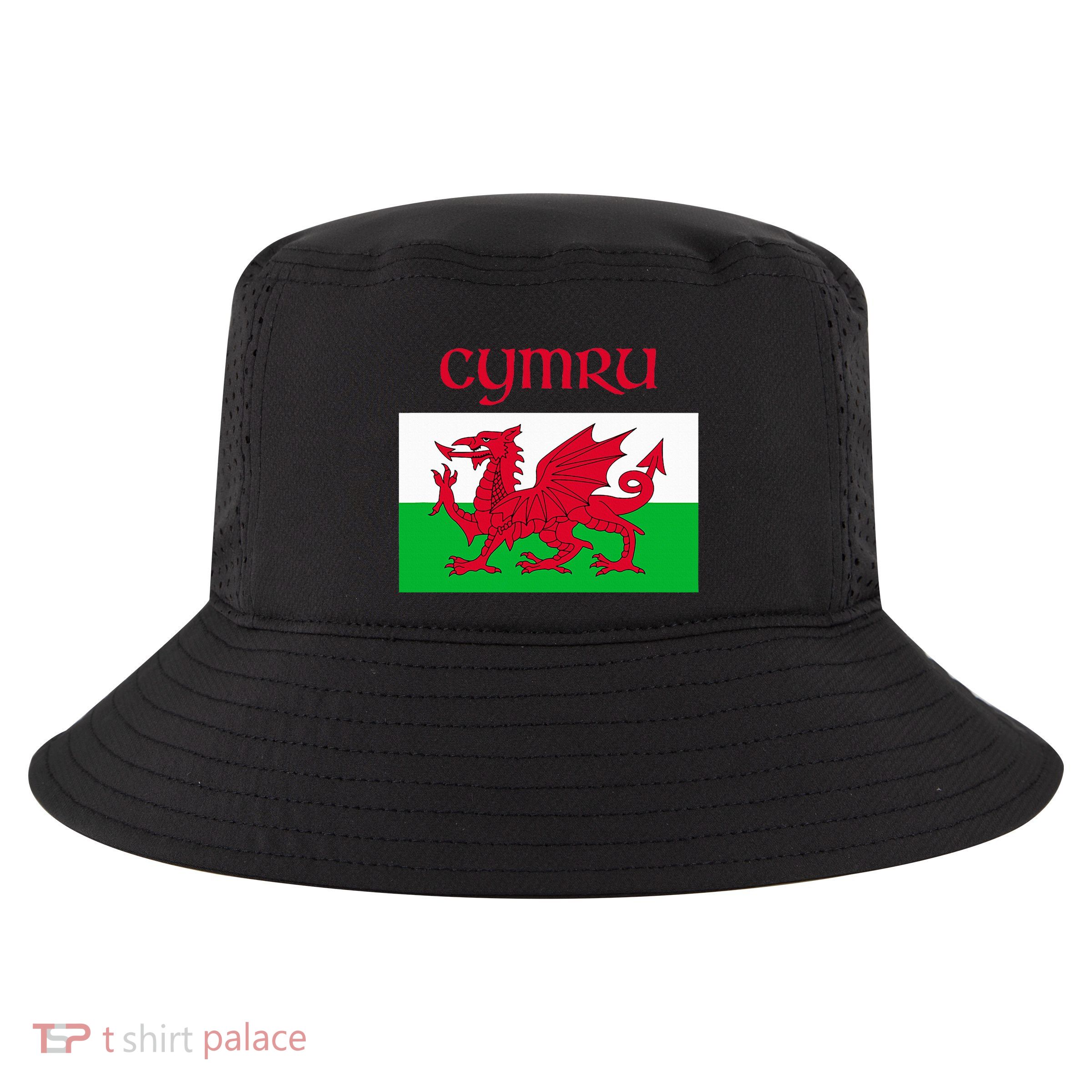 Wales Cymru Welsh Flag Cool Comfort Performance Bucket Hat