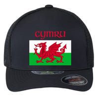 Wales Cymru Welsh Flag Flexfit Unipanel Trucker Cap