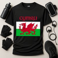 Wales Cymru Welsh Flag Performance Shirt