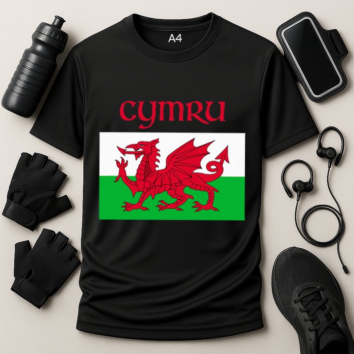 Wales Cymru Welsh Flag Performance Shirt