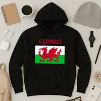 Wales Cymru Welsh Flag Hoodie