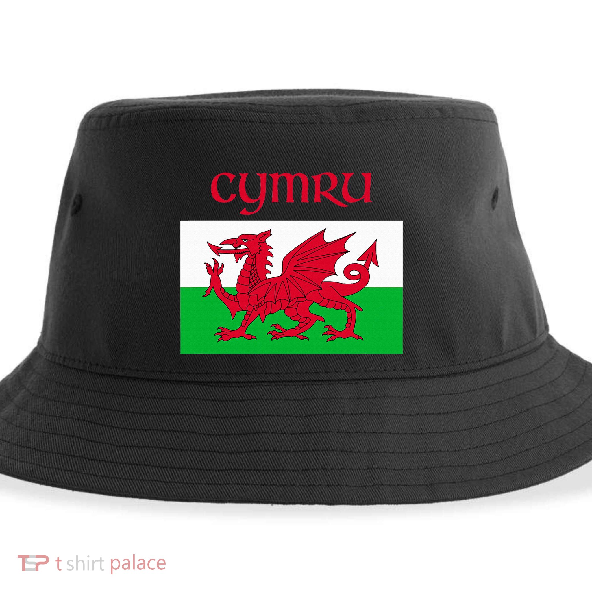 Wales Cymru Welsh Flag Sustainable Bucket Hat