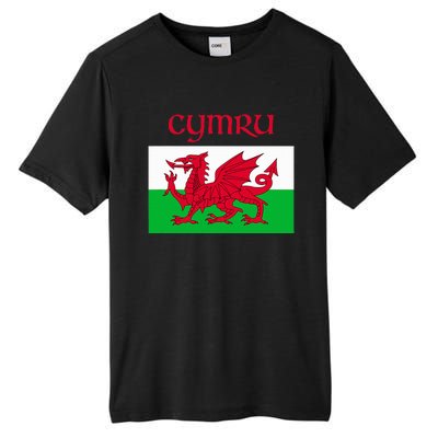 Wales Cymru Welsh Flag Tall Fusion ChromaSoft Performance T-Shirt