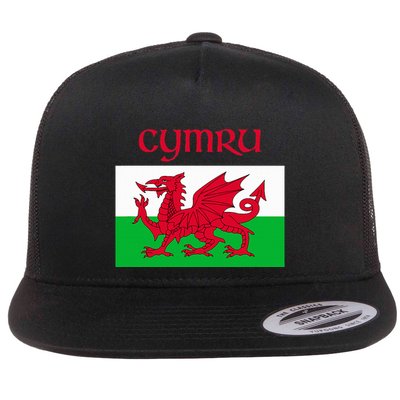 Wales Cymru Welsh Flag Flatbill Hat