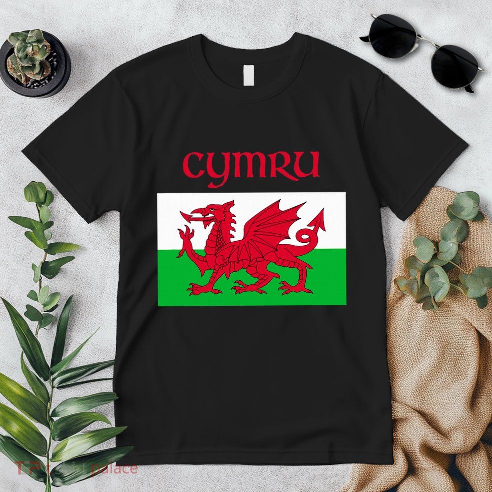 Wales Cymru Welsh Flag Premium T-Shirt