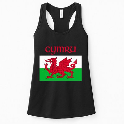 Wales Cymru Welsh Flag Womens Tank Top