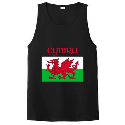 Wales Cymru Welsh Flag PosiCharge Competitor Tank