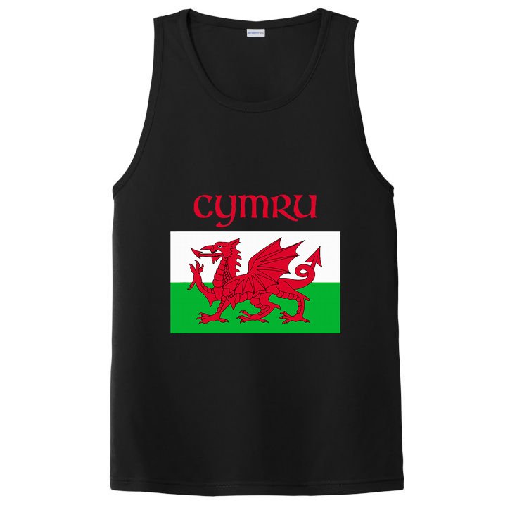 Wales Cymru Welsh Flag PosiCharge Competitor Tank