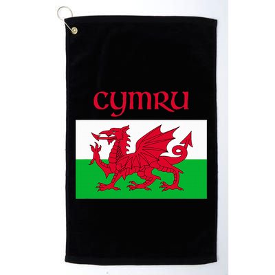 Wales Cymru Welsh Flag Golf Towel