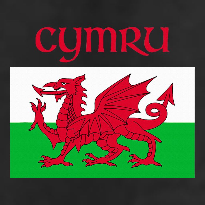 Wales Cymru Welsh Flag Golf Towel