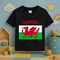 Wales Cymru Welsh Flag Toddler T-Shirt