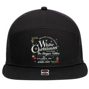 White Christmas Wallace And Davis Haynes Sister 7 Panel Mesh Trucker Snapback Hat