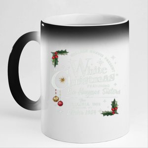 White Christmas Wallace And Davis Haynes Sister 11oz Black Color Changing Mug