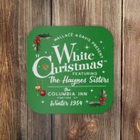 White Christmas Wallace And Davis Haynes Sister Coaster